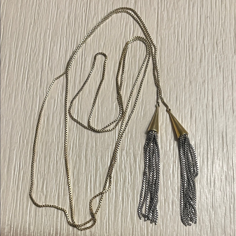 Dean Davidson Two-Tone Tassel Necklace